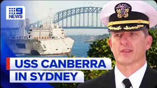 American warship to be commissioned in Sydney | 9 News Australia