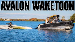 NEW Avalon Wakesurfing Pontoon Boat (2020) I Volvo Penta