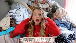 HUGE closet cleanout!!! | quarantine cleaning + organizing my entire closet!