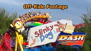 Slinky Dog Dash at Disney's Hollywood Studios (Off-Ride Footage) - Non-Copyright