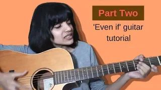 Strumming for 'Even If' (MercyMe) + Tutorial for Girls (C-Scale) | Guitar (Part 2)