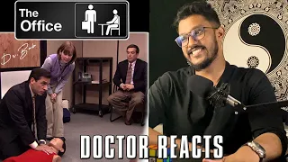 Doctor Bob REACTS to Worst CPR EVER | “THE OFFICE” Medical Scenes