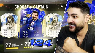 AM CONSTRUIT CEL MAI BUN DRAFT DE 124 DIN ISTORIA FIFA 23! TOTY MESSI & TOTY RONALDINHO ATAC DE VIS!