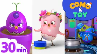 Como | Amazing balloon 2 + More Episode 30min | Learn colors and words | Como Kids TV