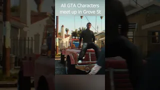 All GTA characters meet up in Grove Street! #gta6 #gamingvideo