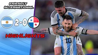 Argentina Vs Panama 2-0 All Goals & Extended Highlights 2023 HD#messi