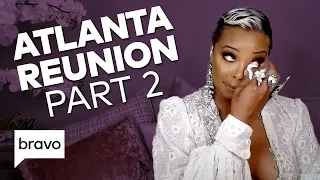 Eva Marcille Walks Off the Reunion in Tears | RHOA Highlights (S12 Ep25) Pt 2