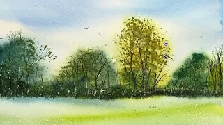 How To Make Trees Easier To Paint In Watercolour