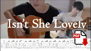 Isnt She Lovely - Sungha Jung Fingerstyle Guitar Tutorial Part 1 Guitartime