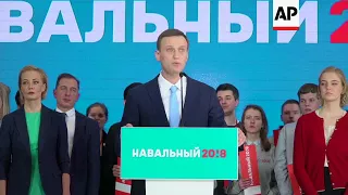 Russian opposition leader Navalny endorsed by supporters
