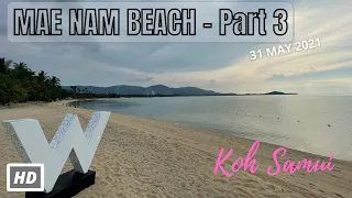 HD KOH SAMUI | Mae Nam Beach Part 3 | Virtual Walking Tour | Discovery | 31 MAY 2021