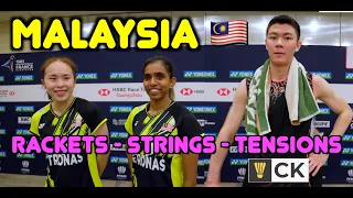 Malaysia Badminton Players Rackets Strings & Tension - Lee Zii Jia Aaron Chia Soh Wooi Yik etc.