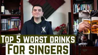 Top 5 Bad Drinks for Singers / Vocalists - Singing Tips