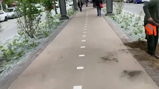 Unter einer U-Bahnbrücke in Berlin wurde Deutschlands erste Radbahn errichtet und ich teste sie …