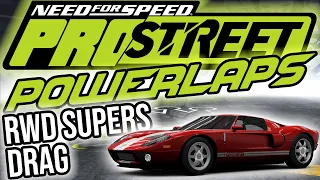 (OUTDATED!) FASTEST RWD SUPER CARS ON THE DRAG STRIP ★ NFS Pro Street (RPM changed to 10.000)