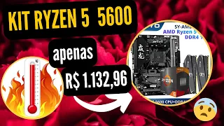 R$ 1.132,96 (KIT RYZEN 5600 + 16GB + PLACA MÃE SOYO)