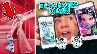FACETIMING OLAF.EXE AND ELSA.EXE AT THE SAME TIME!! *ELSA HATES OLAF*