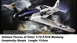 Unimax Forces of Valor 1:72 P-51D Mustang Kit Review