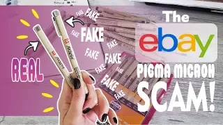 HOW Can People SELL THESE??!! | PIGMA MICRON FAKES ON EBAY And OTHER SITES