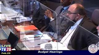 City of Cleveland Budget Hearings 2022, February 22, 2022.