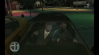 GTA 4 Brucie punches Niko out of the car