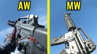 Modern Warfare 2019 vs Advanced Warfare - Weapons Comparison