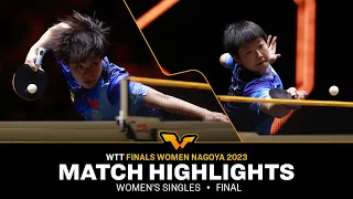 Sun Yingsha vs Wang Yidi | WS Final | WTT Finals Women Nayoga 2023