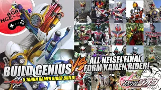 BUILD GENIUS FORM vs ALL HEISEI FINAL FORM KAMEN RIDER! GILA! 🔥 [Kamen Rider Climax Scramble Zi-O]