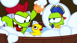 Om Nom Stories: Bath Time and Pirates | Funny Cartoon For Kids | HooplaKidz Toons