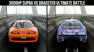 THE FASTEST DRAGSTER VS THE 3000HP SUPRA MK4 THE ULTIMATE FORZA HORIZON 5 BATTLE