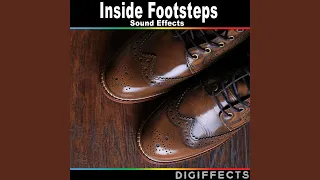 Male Footsteps Slow on Marble Floor in Hallway