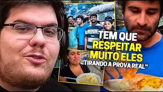 CASIMIRO REAGE: PROVANDO COMIDAS DE RUA NA ÍNDIA - MUNDO SEM FIM | Cortes do Casimito