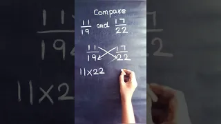 comparing fractions using cross multiplication method💯superfast in 5 Seconds✔எளிய முறையில் கற்கலாம்🐤