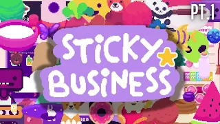 Let's Play Sticky Business | pt.1 | Run A Shop & Create Your Own Stickers in This Cozy Sim.