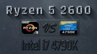 Ryzen 5 2600 vs i7 4790K Benchmarks | Gaming Tests Review & Comparison