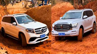 Mercedes GLS 450 2.0L vs GWM Tank 500 3.0L V6 and Volkswagen Teramont vs Tank 300 PK Off-road