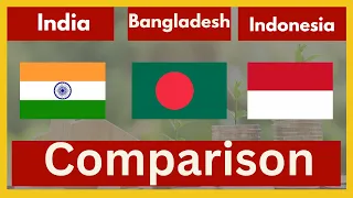 India vs Bangladesh vs Indonesia country comparison