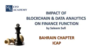 Impact of Blockchain and Data Analytics on Finance Function
