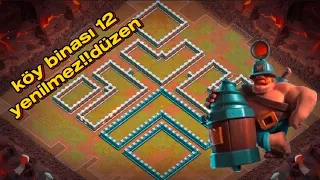 köy binası 12 yenilmez !! düzen clash of clans