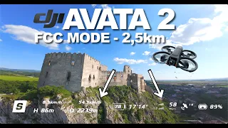 Exploring the castle: FPV Flight with DJI Avata 2  (Range 2.5km)