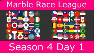 Marble Race League Season 4 Day 1 / Marble Race Lover