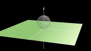 Stereographic Projection Animation.