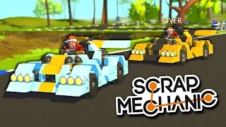 БЕШЕНЫЕ ГОНКИ НА САМОЙ КРУТОЙ ТРАССЕ В SCRAP MECHANIC