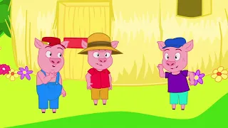 les Trois Petits Cochons  | comptine éducative originale avec @lesptitszamis