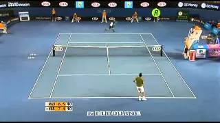 Rafael Nadal vs Verdasco best bannana shot ever [HD]