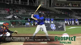 Jake Moberg prospect video, SS, Vista Murrieta High School Class of 2018