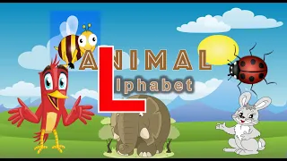 L Animal Alphabet | Learning animals name start with a letter L, A to Z pre-k education, toddlers