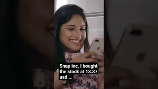 Snap Inc I bought the stock at 13.37 usd