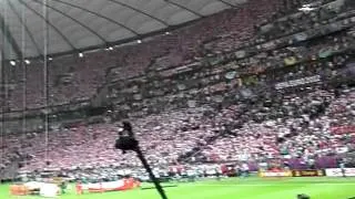 EURO2012 POLAND-RUSSIA 1:1 NATIONAL ANTHEM OF POLAND 12.06.2012