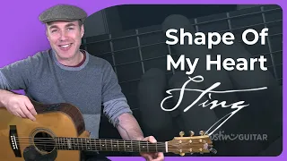 How to play Shape Of My Heart | Riff Guitar Lesson